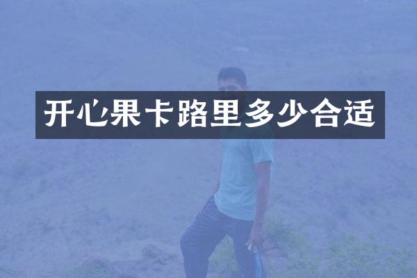 开心果卡路里多少合适