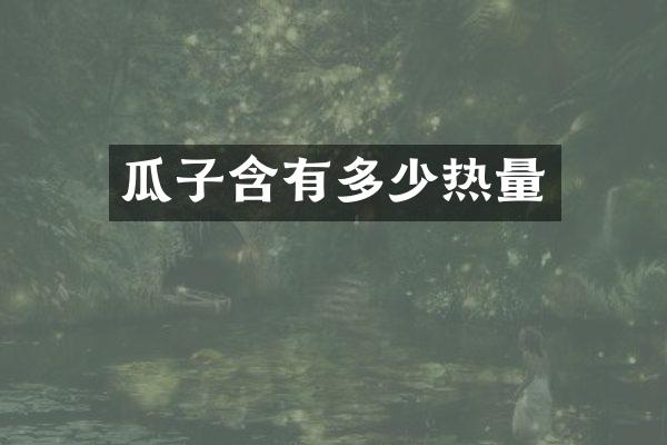 瓜子含有多少热量