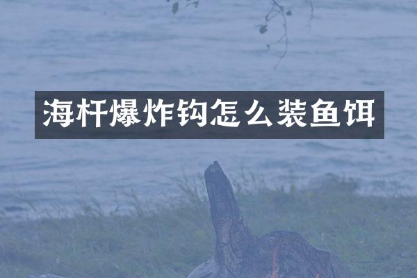 海杆爆炸钩怎么装鱼饵