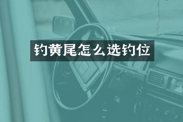 钓黄尾怎么选钓位