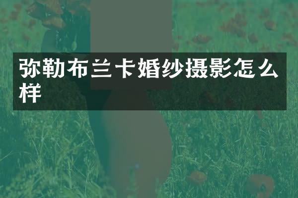 弥勒布兰卡婚纱摄影怎么样