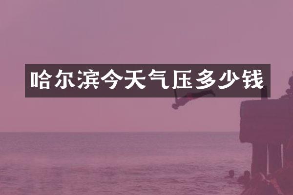 哈尔滨今天气压多少钱