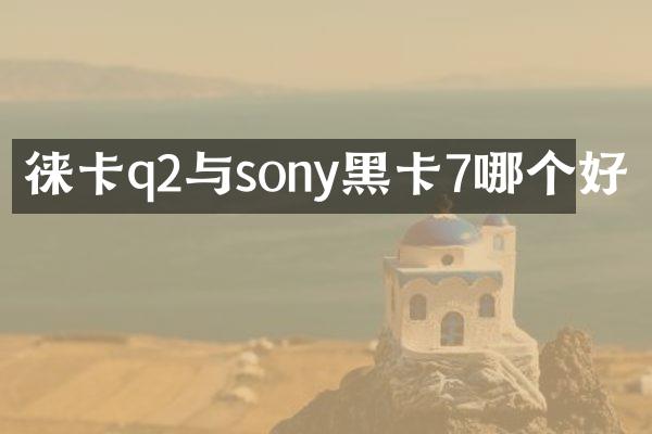 徕卡q2与sony黑卡7哪个好