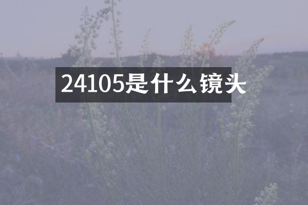 24105是什么镜头
