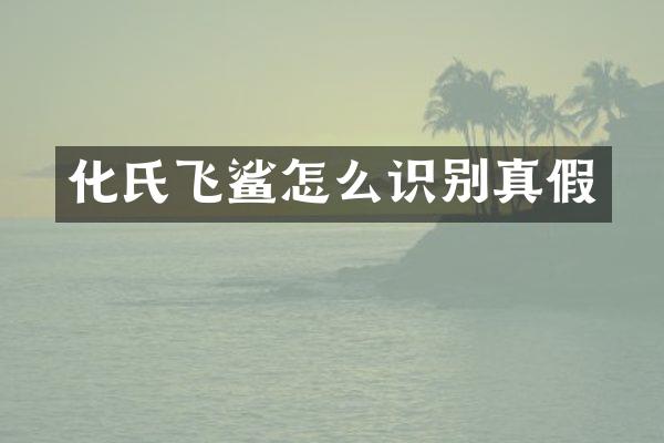 化氏飞鲨怎么识别真假