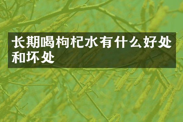 长期喝枸杞水有什么好处和坏处
