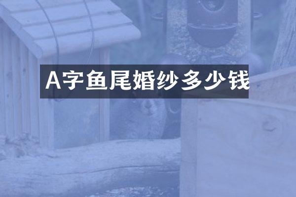 A字鱼尾婚纱多少钱