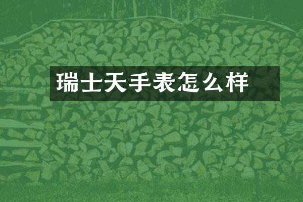 瑞士天珺手表怎么样