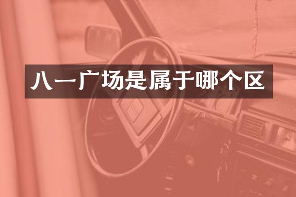 八一广场是属于哪个区
