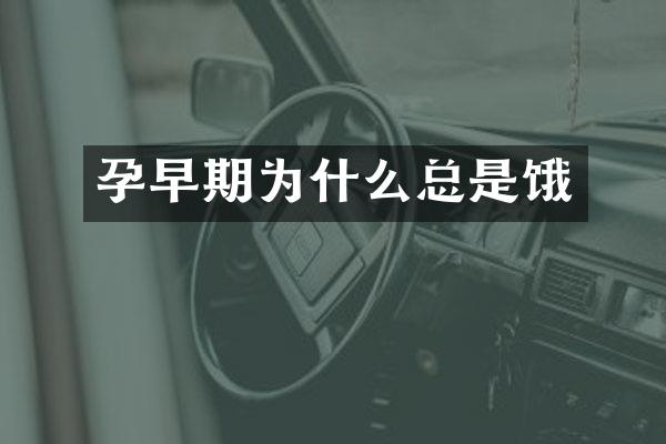 孕早期为什么总是饿