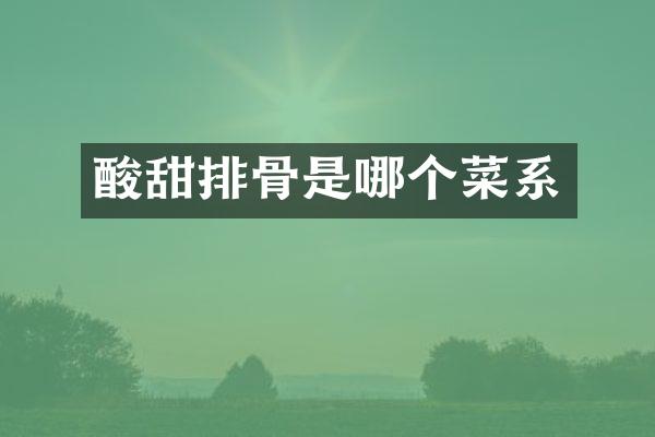 酸甜排骨是哪个菜系