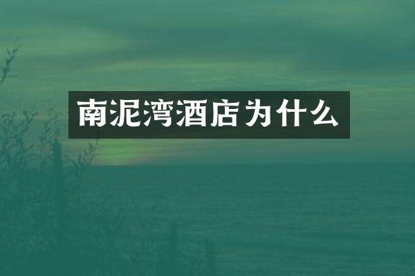 南泥湾酒店为什么