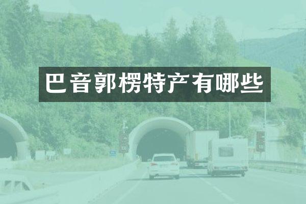巴音郭楞特产有哪些