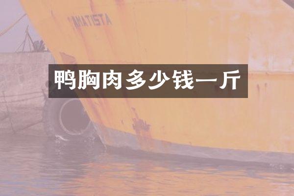 鸭胸肉多少钱一斤