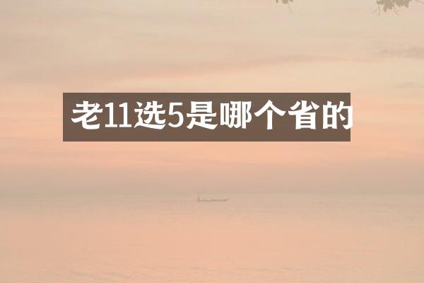 老11选5是哪个省的