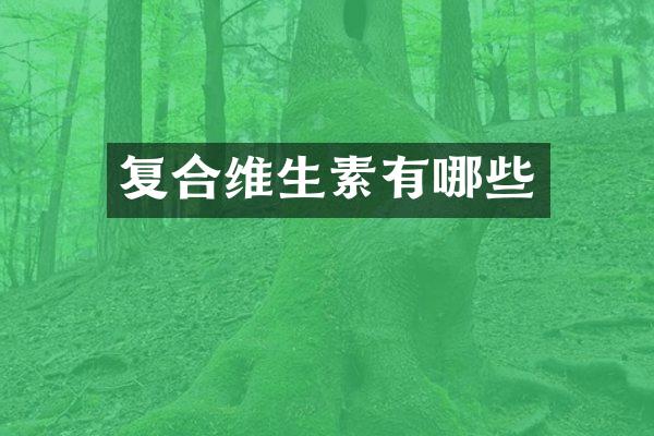 复合维生素有哪些