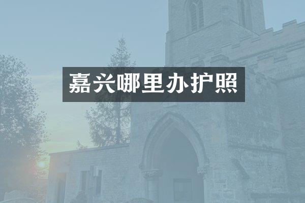 嘉兴哪里办护照