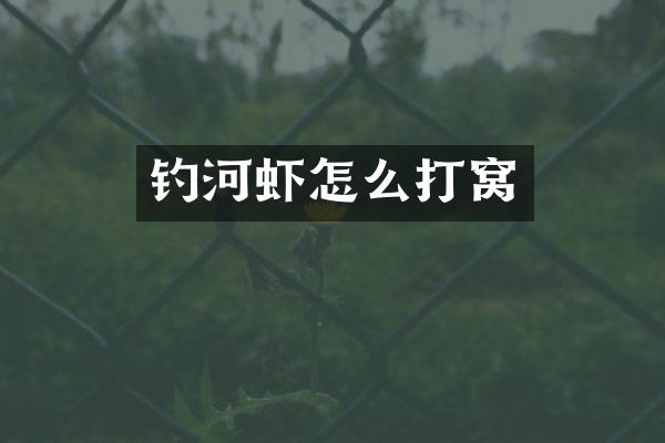 钓河虾怎么打窝