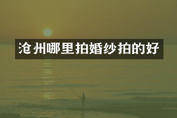 沧州哪里拍婚纱拍的好
