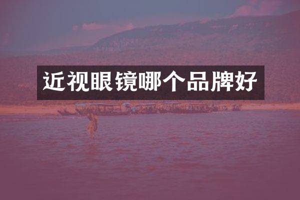 近视眼镜哪个品牌好