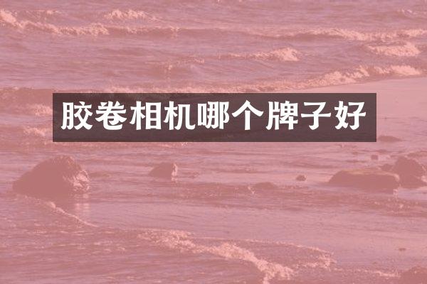 胶卷相机哪个牌子好