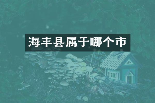 海丰县属于哪个市