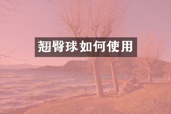 翘臀球如何使用