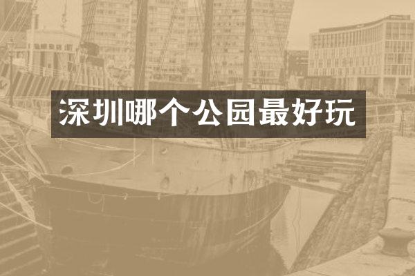 深圳哪个公园最好玩