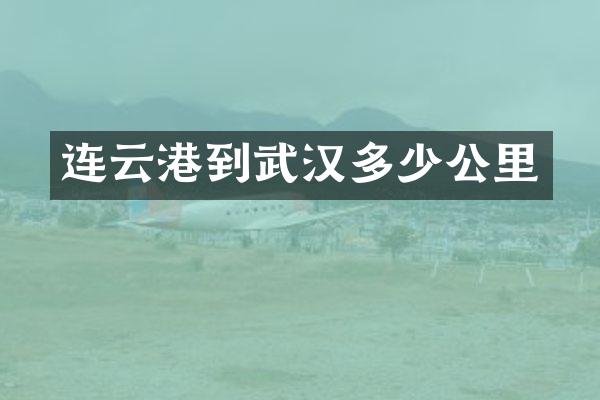 连云港到武汉多少公里