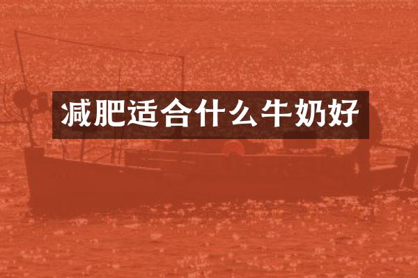 减肥适合什么牛奶好