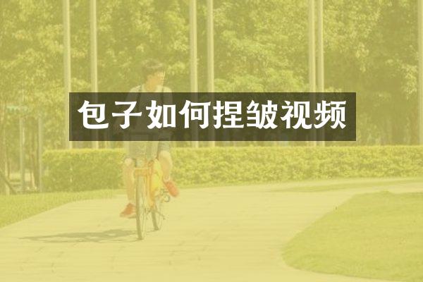 包子如何捏皱视频