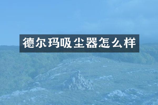 德尔玛吸尘器怎么样