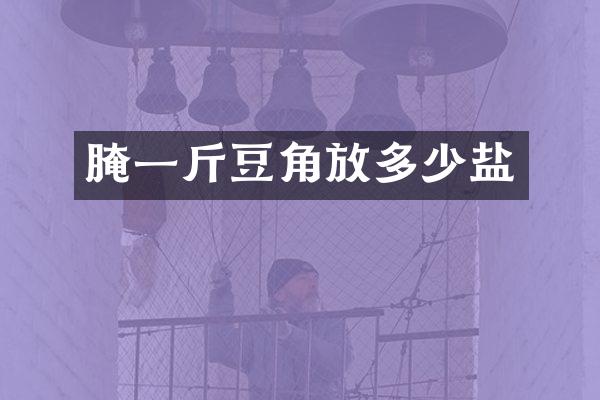 腌一斤豆角放多少盐