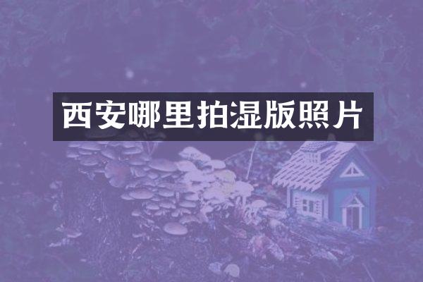 西安哪里拍湿版照片