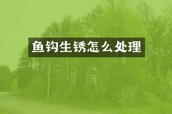 鱼钩生锈怎么处理