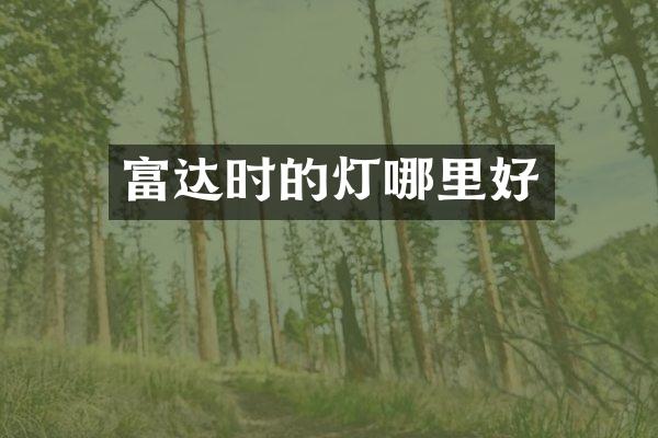 富达时的灯哪里好
