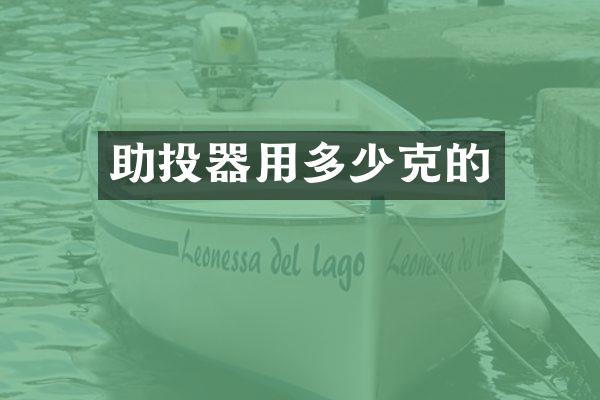 助投器用多少克的