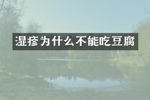 湿疹为什么不能吃豆腐