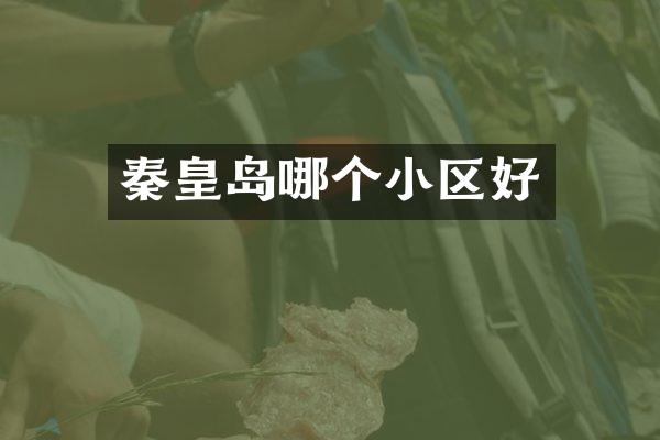 秦皇岛哪个小区好