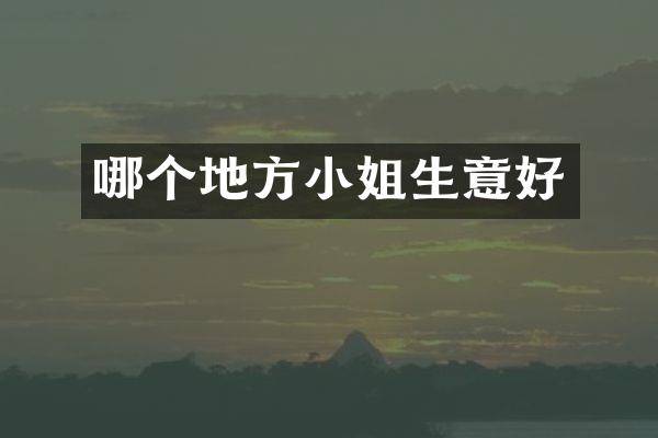 哪个地方小姐生意好