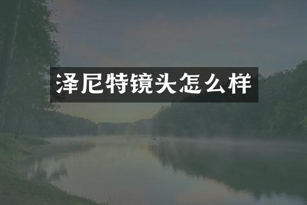 泽尼特镜头怎么样