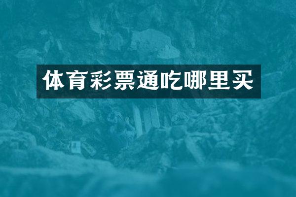 体育彩票通吃哪里买