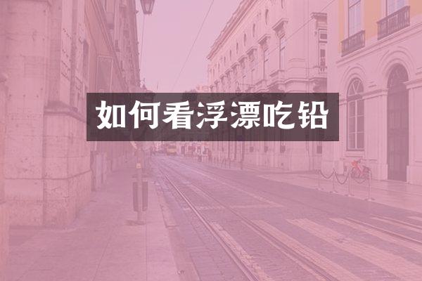 如何看浮漂吃铅