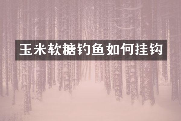 玉米软糖钓鱼如何挂钩