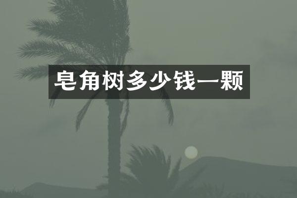 皂角树多少钱一颗