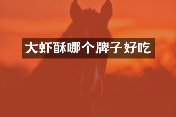 大虾酥哪个牌子好吃