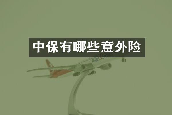 中保有哪些意外险