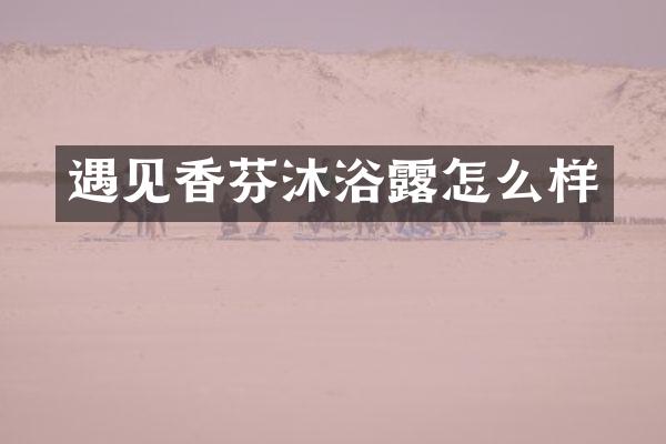 遇见香芬沐浴露怎么样