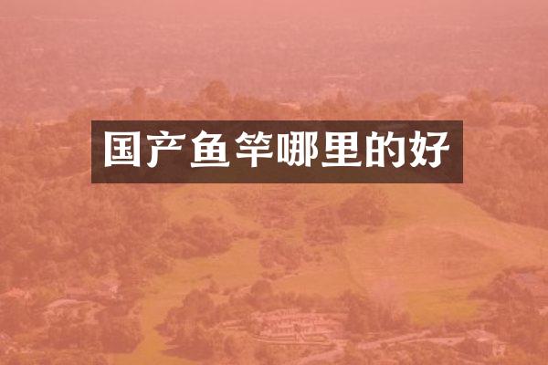国产鱼竿哪里的好