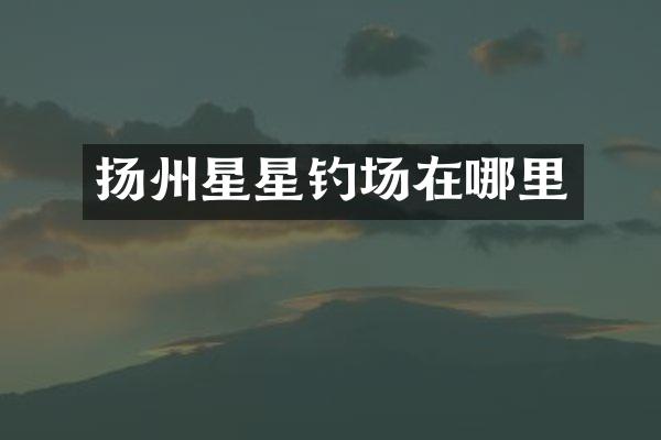 扬州星星钓场在哪里
